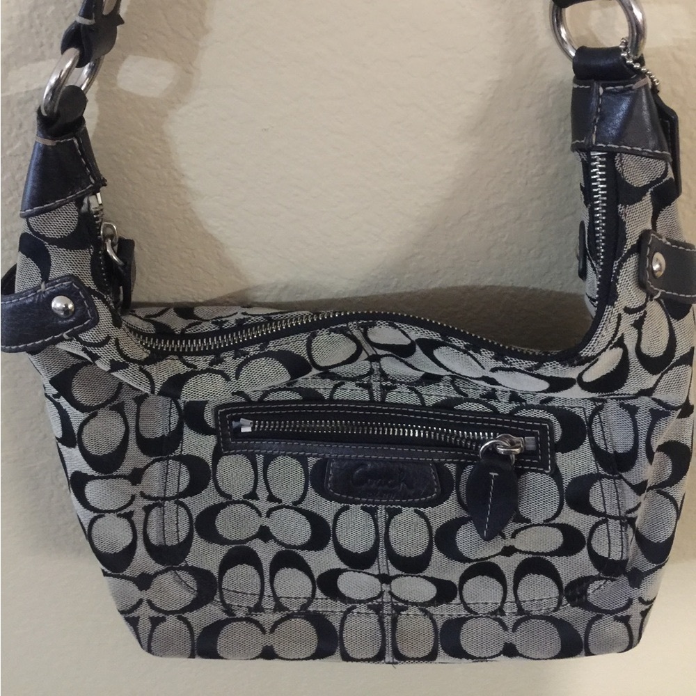 COPY - Authentic Coach Shoulder Bag Color Black& Grey.
